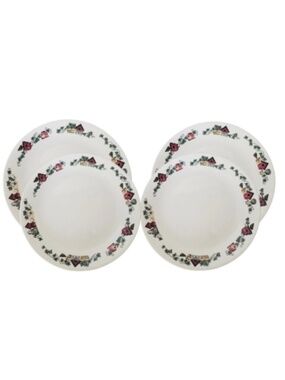 Corelle Birdhouse Dinnerware Set | 4 Dinner Plates  | Country Pattern
